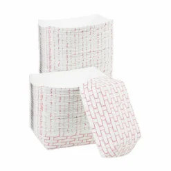 Boardwalk Paper Food Baskets, 2.5lb Capacity, Red/White, 500/Carton