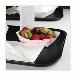 Boardwalk Paper Food Baskets, 2 lb Capacity, Red/White, 1,000/Carton