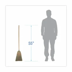 Boardwalk Parlor Broom, Corn Fiber Bristles, 55