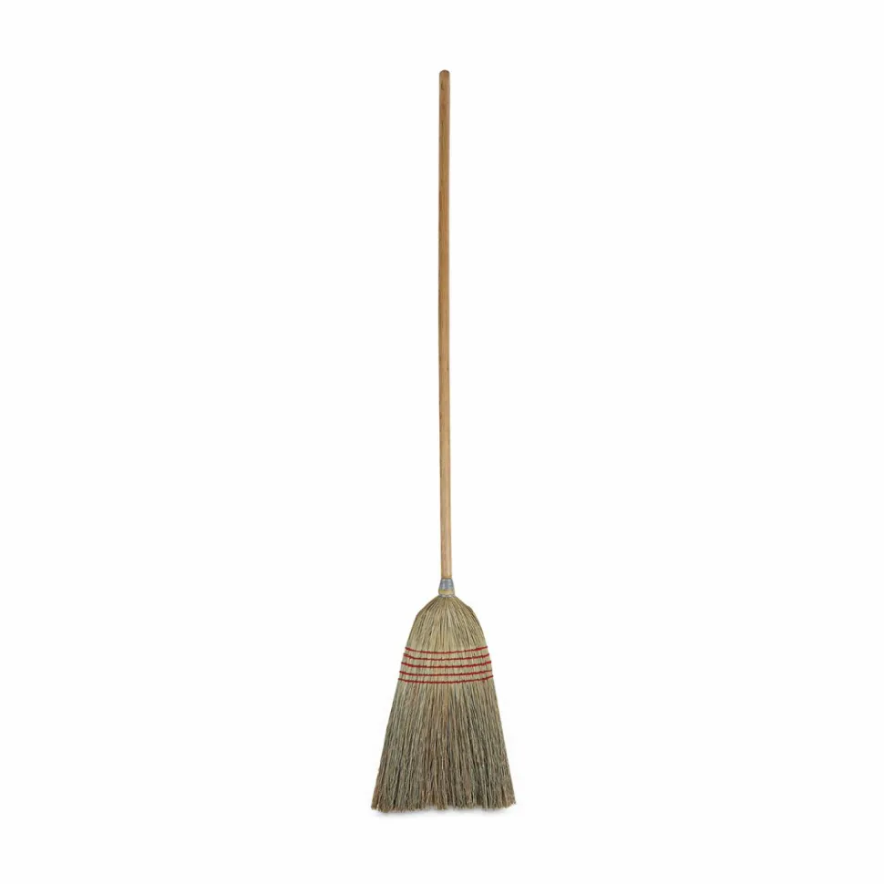 Boardwalk Parlor Broom, Corn Fiber Bristles, 55" Overall Length, Natural
