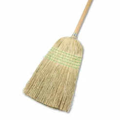 Boardwalk Parlor Broom, Yucca/Corn Fiber Bristles, 56" Overall Length, Natural, 12/Carton