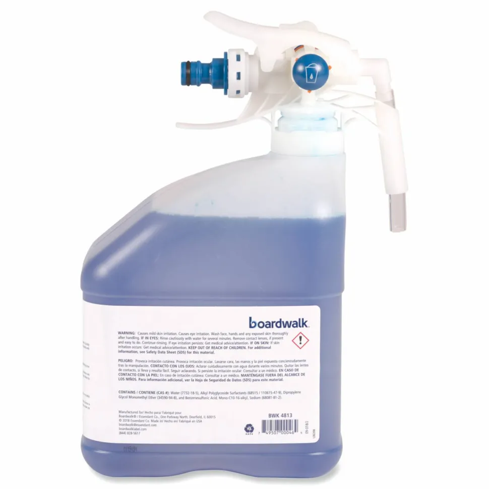 Boardwalk PDC Glass Cleaner, Unscented, 3 L Bottle, 2/Carton