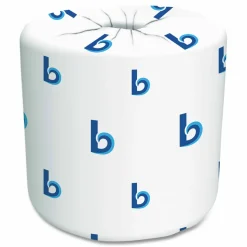 Boardwalk 2-Ply Toilet Tissue, Septic Safe, White, 125 ft Roll Length, 500 Sheets/Roll, 96 Rolls/Carton