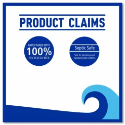 Boardwalk 2-Ply Toilet Tissue, Septic Safe, White, 125 ft Roll Length, 500 Sheets/Roll, 96 Rolls/Carton