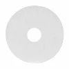 Boardwalk Polishing Floor Pads, 13" Diameter, White, 5/Carton