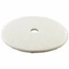 Boardwalk Polishing Floor Pads, 24" Diameter, White, 5/Carton