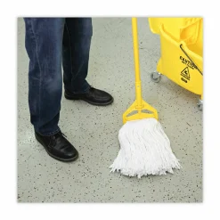 Boardwalk Premium Cut-End Wet Mop Heads, Rayon, 16oz, White, 12/Carton