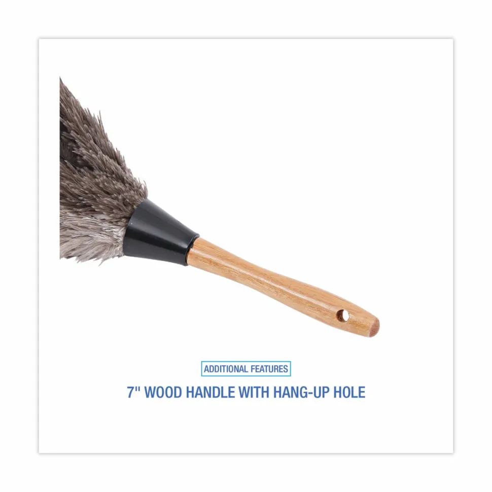 Boardwalk Professional Ostrich Feather Duster, 7" Wood Handle
