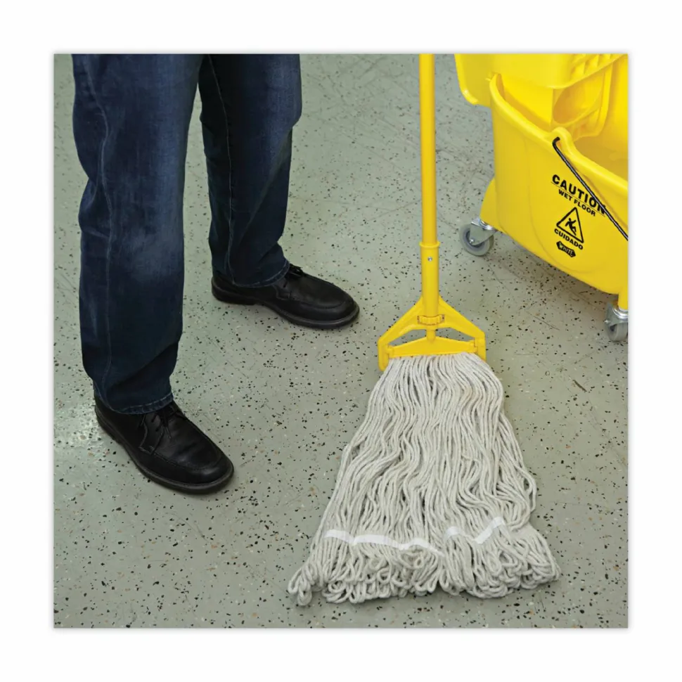 Boardwalk Pro Loop Web/Tailband Wet Mop Head, Cotton, 24 oz., White