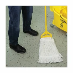 Boardwalk Pro Loop Web/Tailband Wet Mop Head, Rayon, 24oz, White, 12/Carton