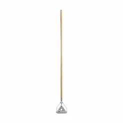 Boardwalk Quick Change Metal Head Wooden Mop Handle, Junior, 54", Natural