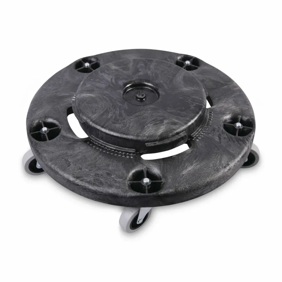 Boardwalk Refuse Container Utility Dolly, 300 lb Capacity, 18.25" Diameter, Gray
