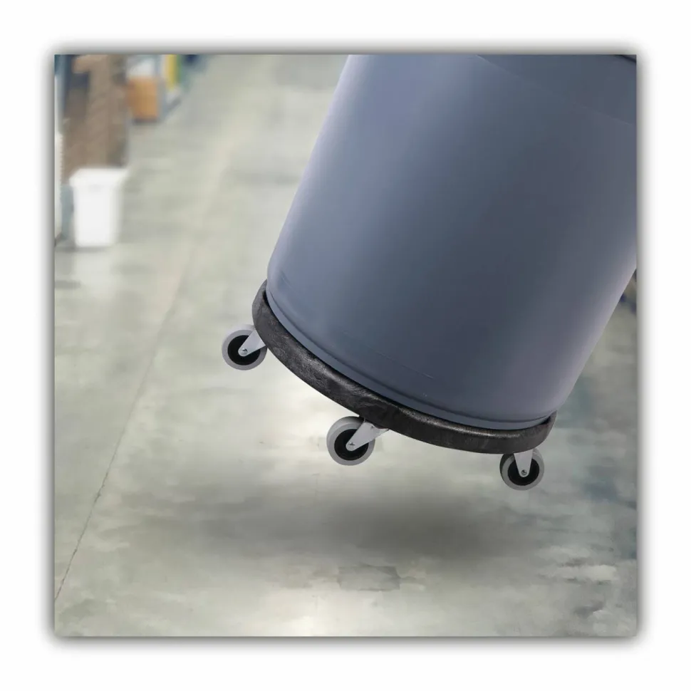 Boardwalk Refuse Container Utility Dolly, 300 lb Capacity, 18.25" Diameter, Gray