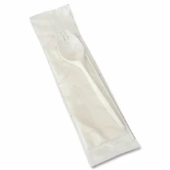 Boardwalk School Cutlery Kit, Mediumweight, Napkin/Spork/Straw, 5.31