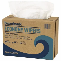 Boardwalk Scrim Wipers, 4-Ply, 9.75 x 16.75, White, 150/Dispenser Pack, 6 Dispenser Packs/Carton