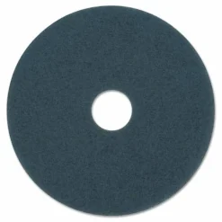 Boardwalk Scrubbing Floor Pads, 16" Diameter, Blue, 5/Carton