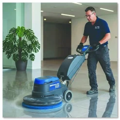 Boardwalk Scrubbing Floor Pads, 20" Diameter, Blue, 5/Carton