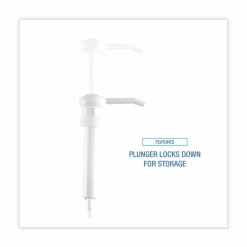 Boardwalk Siphon Pump for 1 gal Bottles, 1 oz Output, 12" Tube, Plastic, White, 12/Carton