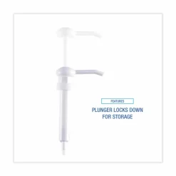 Boardwalk Siphon Pump for 1 gal Bottles, 1 oz Output, 12" Tube, Plastic, White