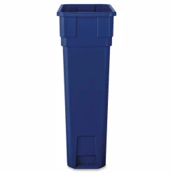Boardwalk Slim Recycling Container, 23 gal, Polypropylene, Blue
