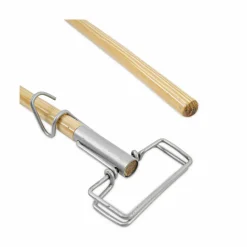 Boardwalk Spring Grip Metal Head Mop Handle for Most Mop Heads, 60
