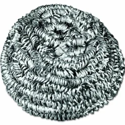 Boardwalk Stainless Steel Scrubber, Medium Size, Steel Gray, 72/Carton