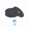 Boardwalk Stripping Floor Pads, 17" Diameter, Black, 5/Carton