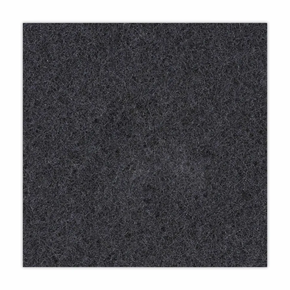 Boardwalk Stripping Floor Pads, 17" Diameter, Black, 5/Carton