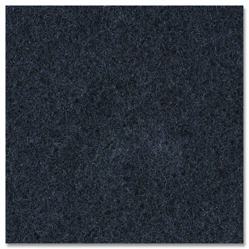 Boardwalk Stripping Floor Pads, 14" Diameter, Black, 5/Carton