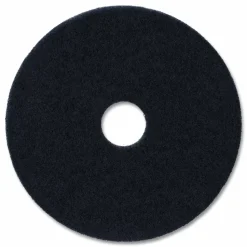 Boardwalk Stripping Floor Pads, 12" Diameter, Black, 5/Carton