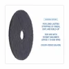Boardwalk Stripping Floor Pads, 18" Diameter, Black, 5/Carton