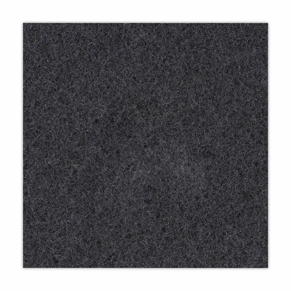Boardwalk Stripping Floor Pads, 18" Diameter, Black, 5/Carton