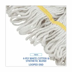 Boardwalk Super Loop Wet Mop Head, Cotton/Synthetic Fiber, 5