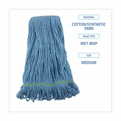 Boardwalk Super Loop Wet Mop Head, Cotton/Synthetic Fiber, 1
