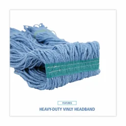 Boardwalk Super Loop Wet Mop Head, Cotton/Synthetic Fiber, 1