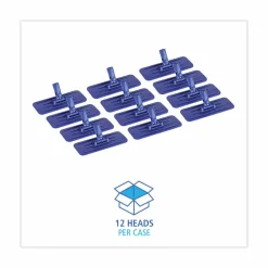 Boardwalk Swivel Pad Holder, Plastic, Blue, 4 x 9, 12/Carton