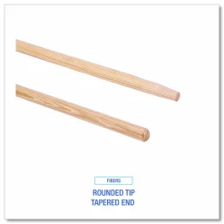 Boardwalk Tapered End Broom Handle, Lacquered Wood, 1.13