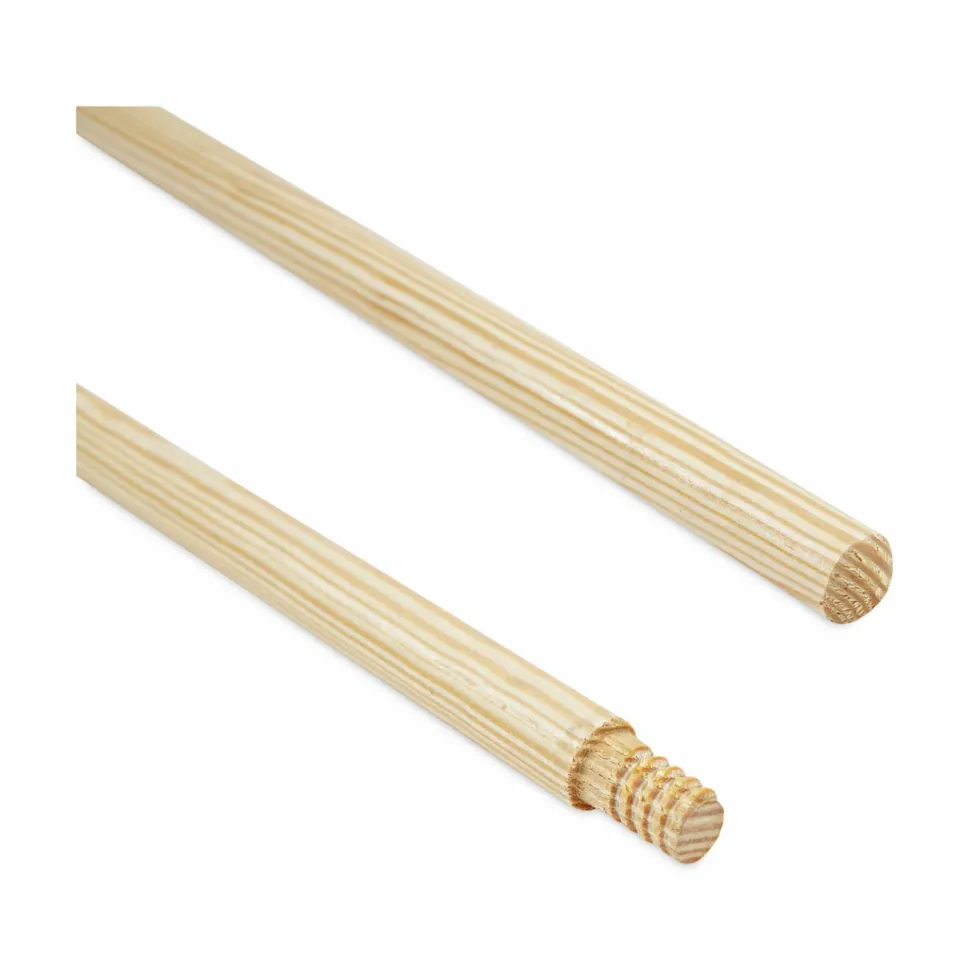 Boardwalk Threaded End Broom Handle, 0.94" dia x 60", Natural
