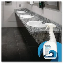 Boardwalk Tile and Grout Cleaner, Minted Evergreen Scent, 32 oz Bottle, 12/Carton