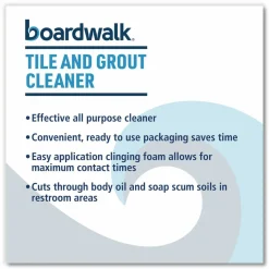 Boardwalk Tile and Grout Cleaner, Minted Evergreen Scent, 32 oz Bottle, 12/Carton