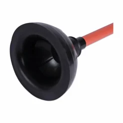 Boardwalk Toilet Plunger, 18" Plastic Handle, 5.63" dia, Red/Black