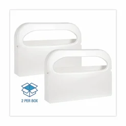 Boardwalk Toilet Seat Cover Dispenser, 16 x 3 x 11.5, White, 2/Box