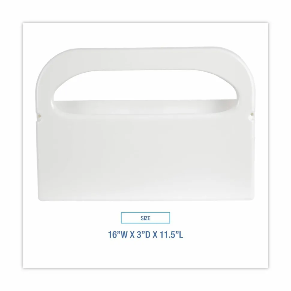Boardwalk Toilet Seat Cover Dispenser, 16 x 3 x 11.5, White, 2/Box