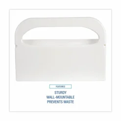 Boardwalk Toilet Seat Cover Dispenser, 16 x 3 x 11.5, White, 2/Box