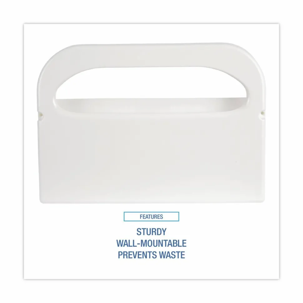 Boardwalk Toilet Seat Cover Dispenser, 16 x 3 x 11.5, White, 2/Box