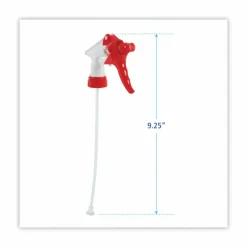 Boardwalk Trigger Sprayers, For 32 Oz Bottles, Red/White, Case Of 24