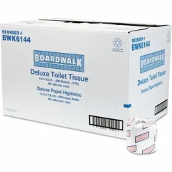 Boardwalk Two-Ply Toilet Tissue, Septic Safe, White, 400 Sheets/Roll, 96 Rolls/Carton