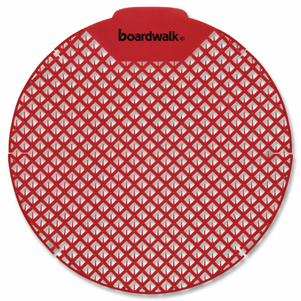 Boardwalk Urinal Screen, Cherry Scent, Red, 1.8 oz, Dozen