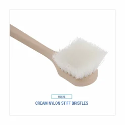 Boardwalk Utility Brush, Cream Nylon Bristles, 5.5