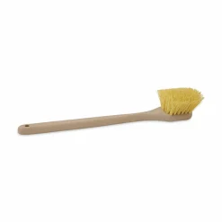 Boardwalk Utility Brush, Cream Polypropylene Bristles, 5.5" Brush, 14.5" Tan Plastic Handle
